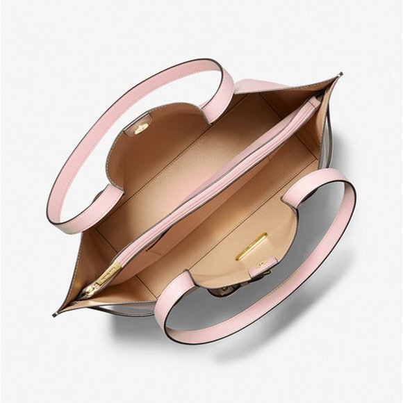 Michael Kors Baby Pink Emilia Leather Tote Bag - New - Picture 4 of 6